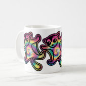 Gefärbte Krawatte Flying Sugar Glider Kaffeetasse (Vorderseite Links)