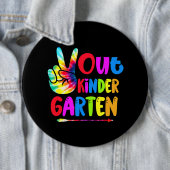 Gefärbte Krawatte Frieden im Kindergarten letzten Button (Beispiel)