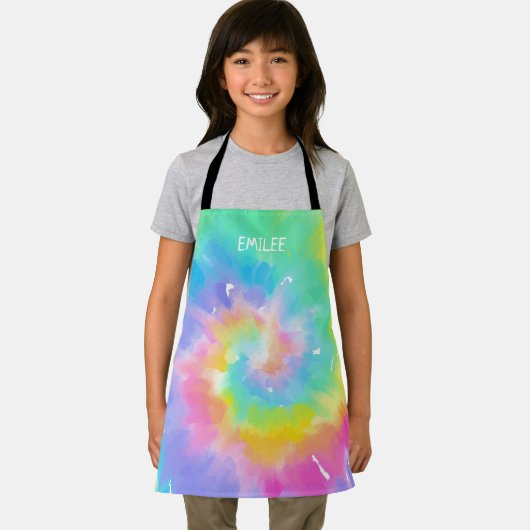 Gefärbte Krawatte für Aquarellfarben - benutzerdef Schürze (Insitu)