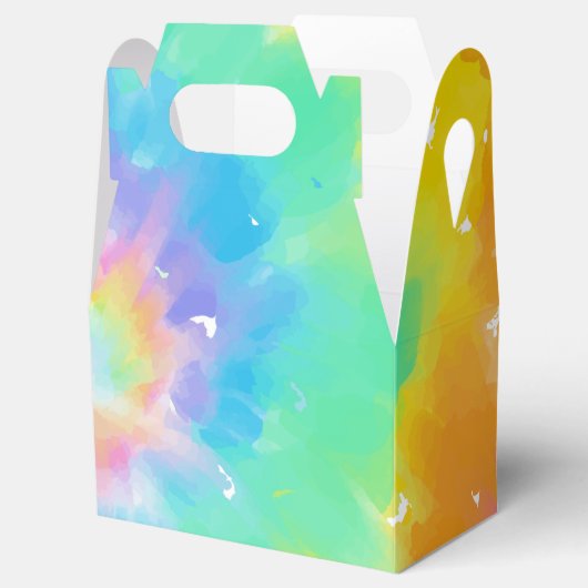 Gefärbte Krawatte für Aquarellfarben Geschenkschachtel (Geöffnet)