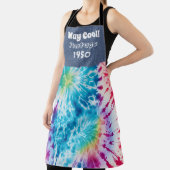 Gefärbte Krawatte für benutzerdefinierte Geburtsta Schürze (InSitu)