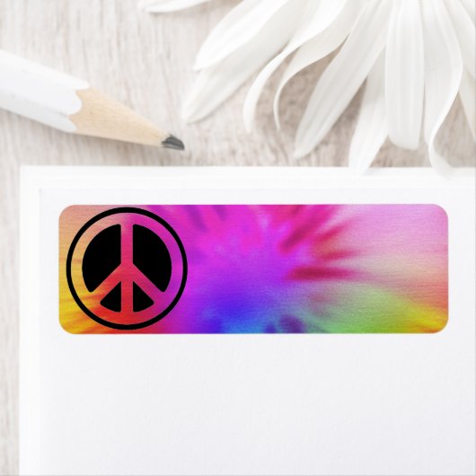 Gefärbte Krawatte für Frieden (Insitu)