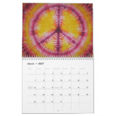 Gefärbte Krawatte für Friedenszeichen Kalender (Mär 2027)
