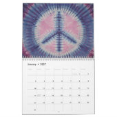 Gefärbte Krawatte für Friedenszeichen Kalender (Jan 2027)