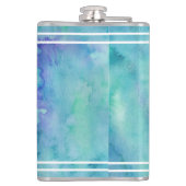 Gefärbte Krawatte für personalisierte Flaschen - V Flachmann (Rückseite)