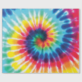 Gefärbte Krawatte für Regenbogen Geschenkpapier (Flach)