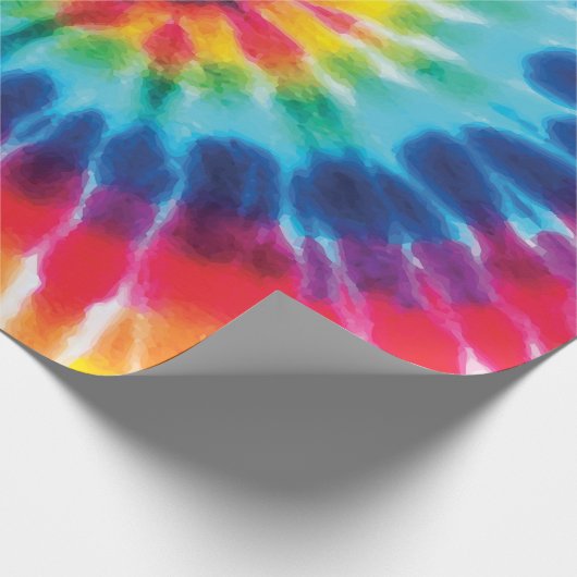 Gefärbte Krawatte für Regenbogen Geschenkpapier (Ecke)