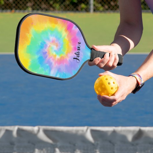 Gefärbte Krawatte für Wasserfarben Pickleball Schläger (InSitu)