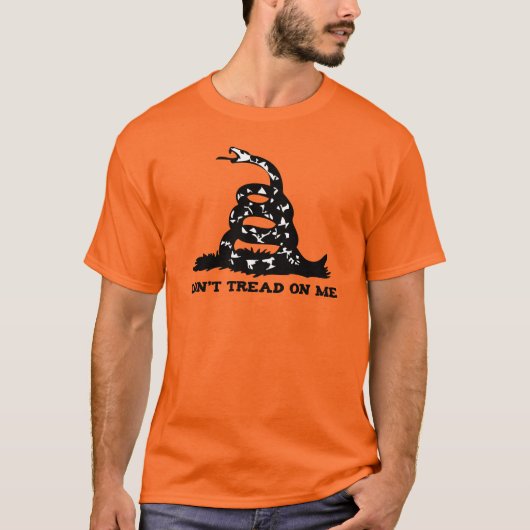 gefärbte Krawatte Gadsden Flag T - Shirt (Vorderseite)