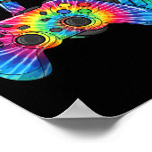 Gefärbte Krawatte Gaming Headset Controller Video  Poster (Ecke)