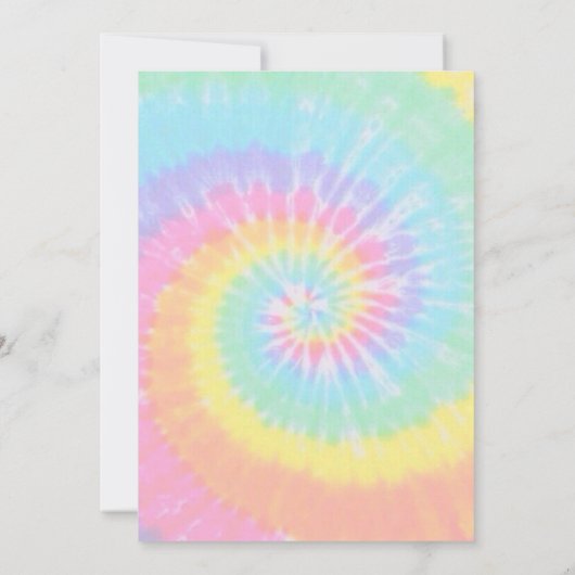 Gefärbte Krawatte Geburtstag Einladung 13. Geburts (Rückseite)