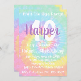 Gefärbte Krawatte Geburtstag Einladung Gefärbte Kr