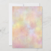 Gefärbte Krawatte Geburtstag Einladung Peace Out S (Rückseite)