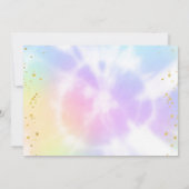 Gefärbte Krawatte Geburtstag Foto Danke Karte (Rückseite)