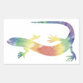 Gefärbte Krawatte Gecko Sticker