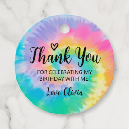 Gefärbte Krawatte Gefallen Tag, Gefärbte Krawatte  Geschenkanhänger