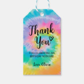 Gefärbte Krawatte Gefallen Tag, Gefärbte Krawatte  Geschenkanhänger (Vorderseite)