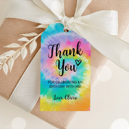 Gefärbte Krawatte Gefallen Tag, Gefärbte Krawatte  Geschenkanhänger