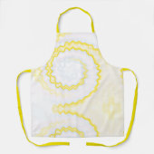 Gefärbte Krawatte Gelbweißes, wirbelloses Retromus Schürze (Vorderseite)