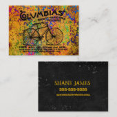 Gefärbte Krawatte gelesen zwischen den Linien Visitenkarte (Vorne/Hinten)