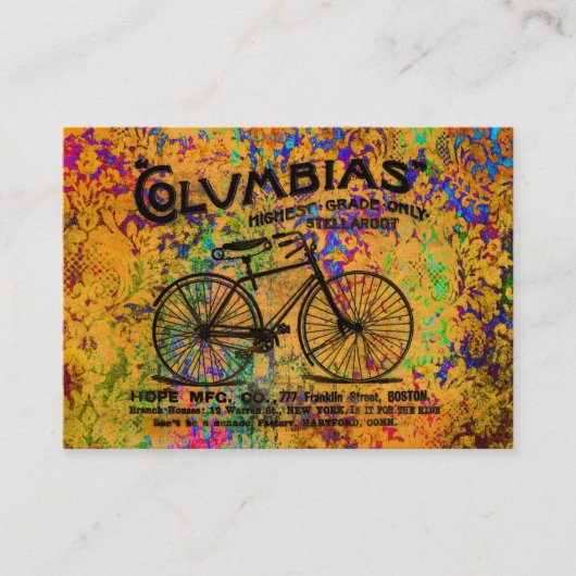 Gefärbte Krawatte gelesen zwischen den Linien Visitenkarte (Vorderseite)