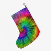 Gefärbte Krawatte gemustert Kleiner Weihnachtsstrumpf (Rückseite (Hängend))