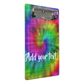 Gefärbte Krawatte gemustert Mini Klemmbrett (Schrägansicht)