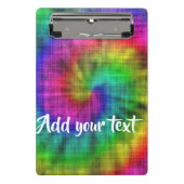 Gefärbte Krawatte gemustert Mini Klemmbrett (Vorderseite)