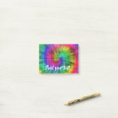 gefärbte Krawatte gemustert Post-it Klebezettel (Auf Schreibtisch)