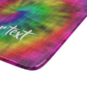 gefärbte Krawatte gemustert Schneidebrett (Ecke)