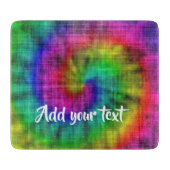 gefärbte Krawatte gemustert Schneidebrett (Vorderseite)