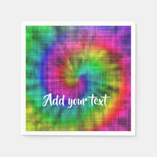 Gefärbte Krawatte gemustert Serviette (Vorderseite)