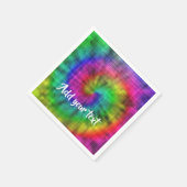 Gefärbte Krawatte gemustert Serviette (Ecke)