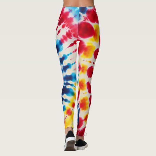 Gefärbte Krawatte-Genuss Leggings (Rückseite)