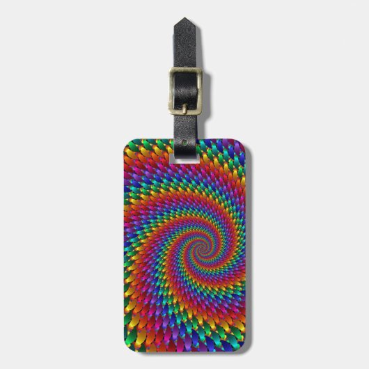 Gefärbte Krawatte Gepäckanhänger (Vorderseite vertikal)