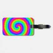 Gefärbte Krawatte Gepäckmarke Gepäckanhänger (Rückseite horizontal)