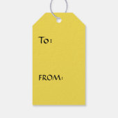 GEFÄRBTE KRAWATTE GESCHENKANHÄNGER (Rückseite)