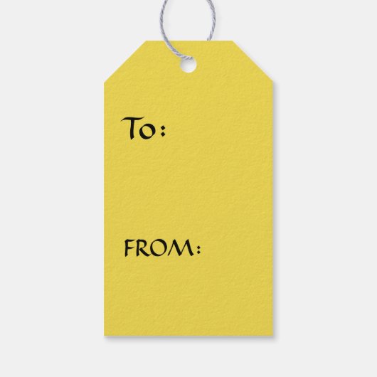 GEFÄRBTE KRAWATTE GESCHENKANHÄNGER (Rückseite)