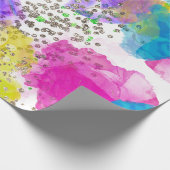 Gefärbte Krawatte Geschenkpapier (Ecke)