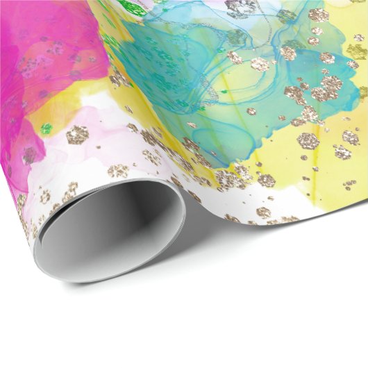 Gefärbte Krawatte Geschenkpapier (Rolleneckpunkt)