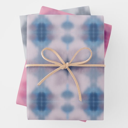 Gefärbte Krawatte Geschenkpapier Set (Beispiel)