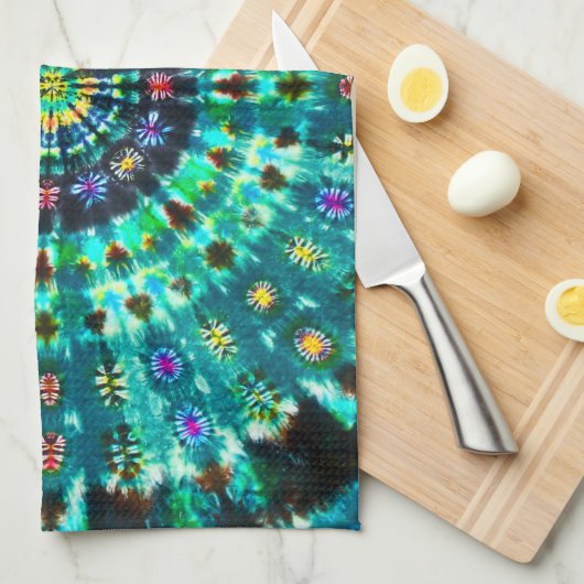 Gefärbte Krawatte Geschirrtuch (Viertel Falte)