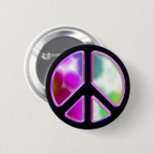 Gefärbte Krawatte - Geschmacksmuster für Friedensz Button (Vorne & Hinten)