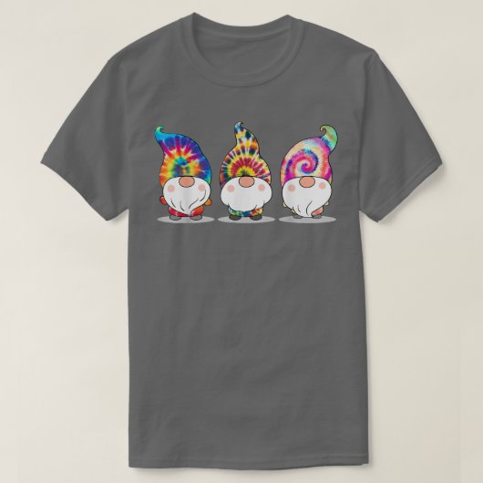 Gefärbte Krawatte Gnome T-Shirt (Design vorne)