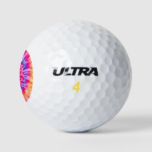 Gefärbte Krawatte Golfball (Logo)