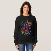 Gefärbte Krawatte Goodbye School Hallo Pool letzte Sweatshirt (Vorne ganz)
