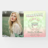 Gefärbte Krawatte Graduate Foto Abschluss Banner (Horizontal)