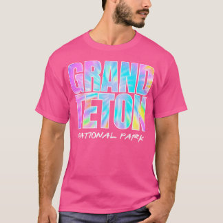 Gefärbte Krawatte Grand Teton Nationalpark Wyoming T-Shirt