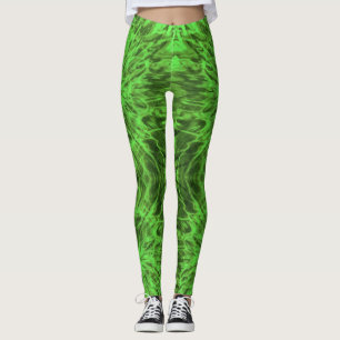 GEFÄRBTE KRAWATTE GREEN LEGGINGS