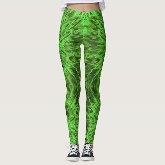 GEFÄRBTE KRAWATTE GREEN LEGGINGS (Vorderseite)
